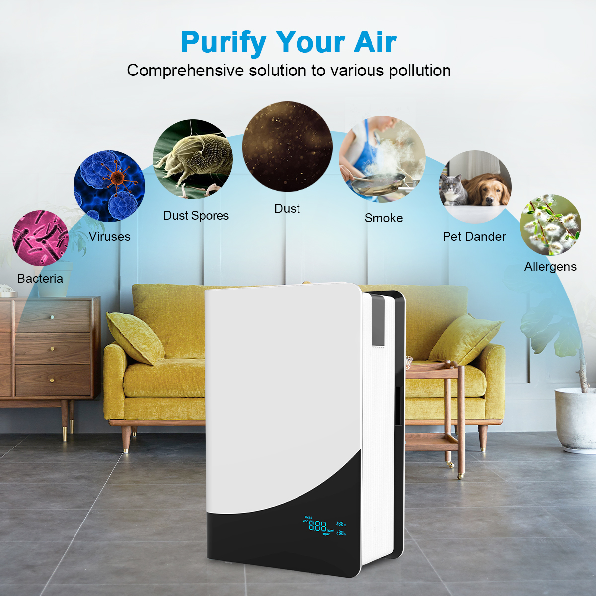 Factory Big Smart UV Air Purifier Rimuovi Voc