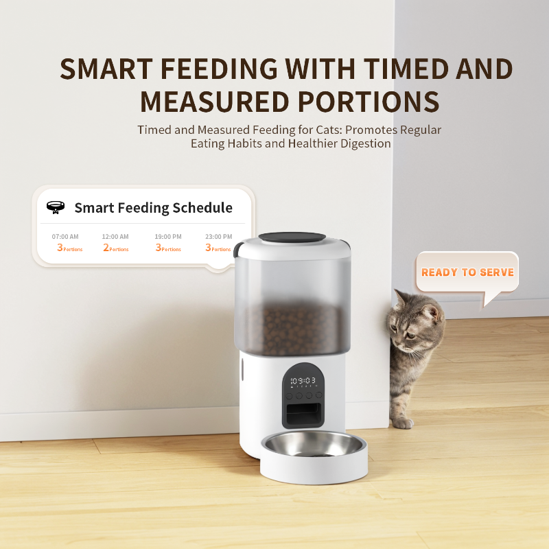 TUYA VIDEA WiFi APP CONTROLLO APP DANGE CATTO DISPENSER Smart Remote Connected 4L Ciotola di alimenti per alimenti per animali domestici con fotocamera